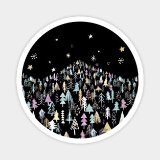 Christmas Pines Magnet